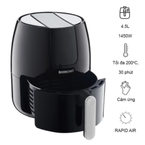 NỒI CHIÊN KHÔNG DẦU SHIMONO DUNG TÍCH 4,5 LÍT AF458T