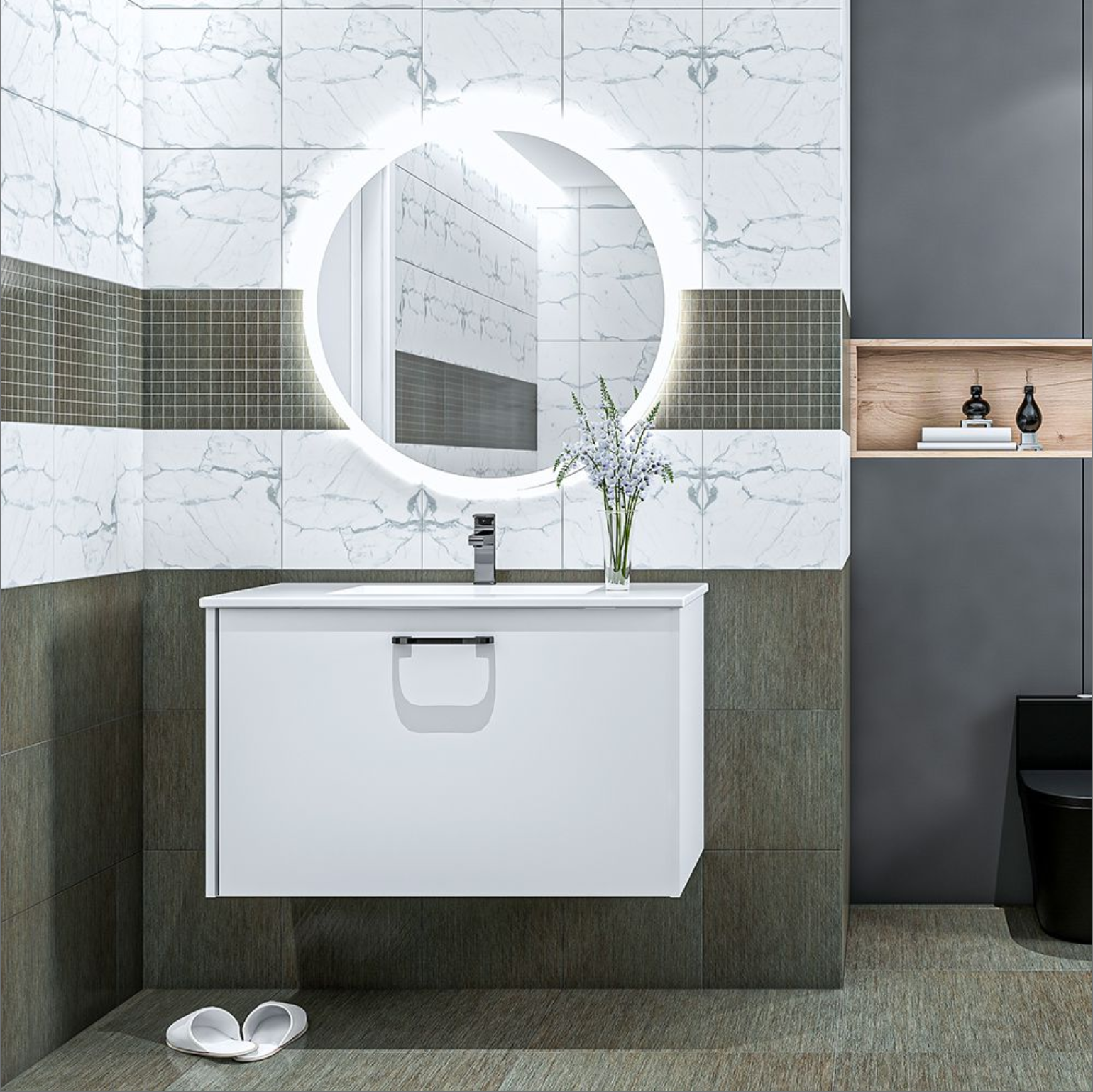 TỦ LAVABO KINGHOPE - ABBA-F02