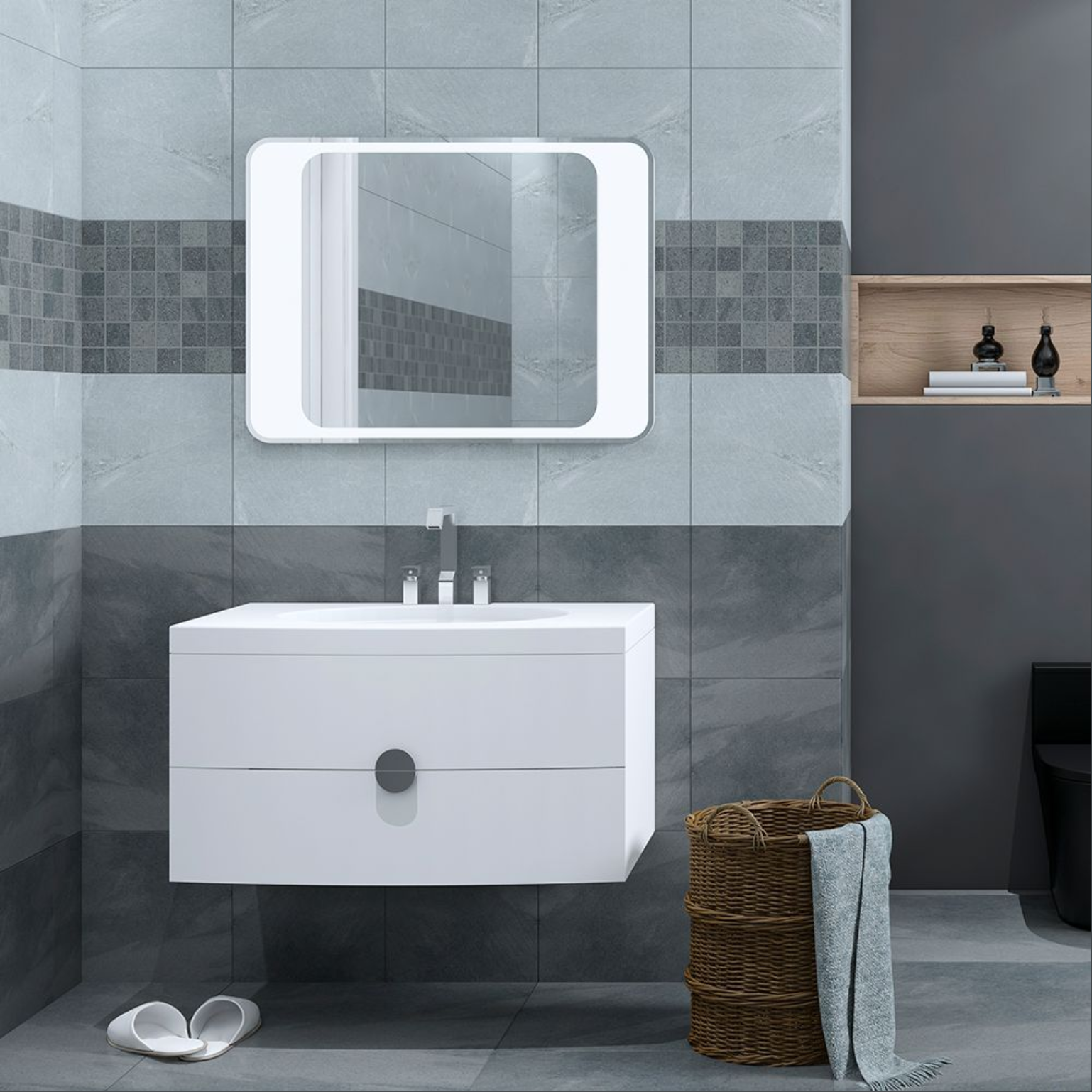 TỦ LAVABO KINGHOPE - ABBA-F08 - Ảnh 2