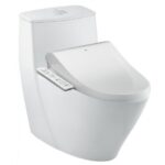 Bồn cầu 1 khối INAX kèm nắp rửa điện tử - AC-919R/CW-H18VN