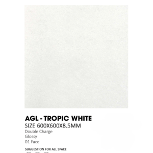 GẠCH CHÂU Á LÁT NỀN AGL TROPIC WHITE 60×60 CM