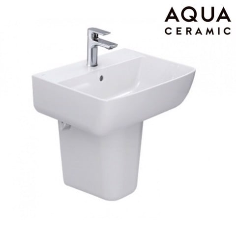 BỘ LAVABO TREO + CHÂN TREO NGẮN - AL-312V(EC/FC)+L-298VC