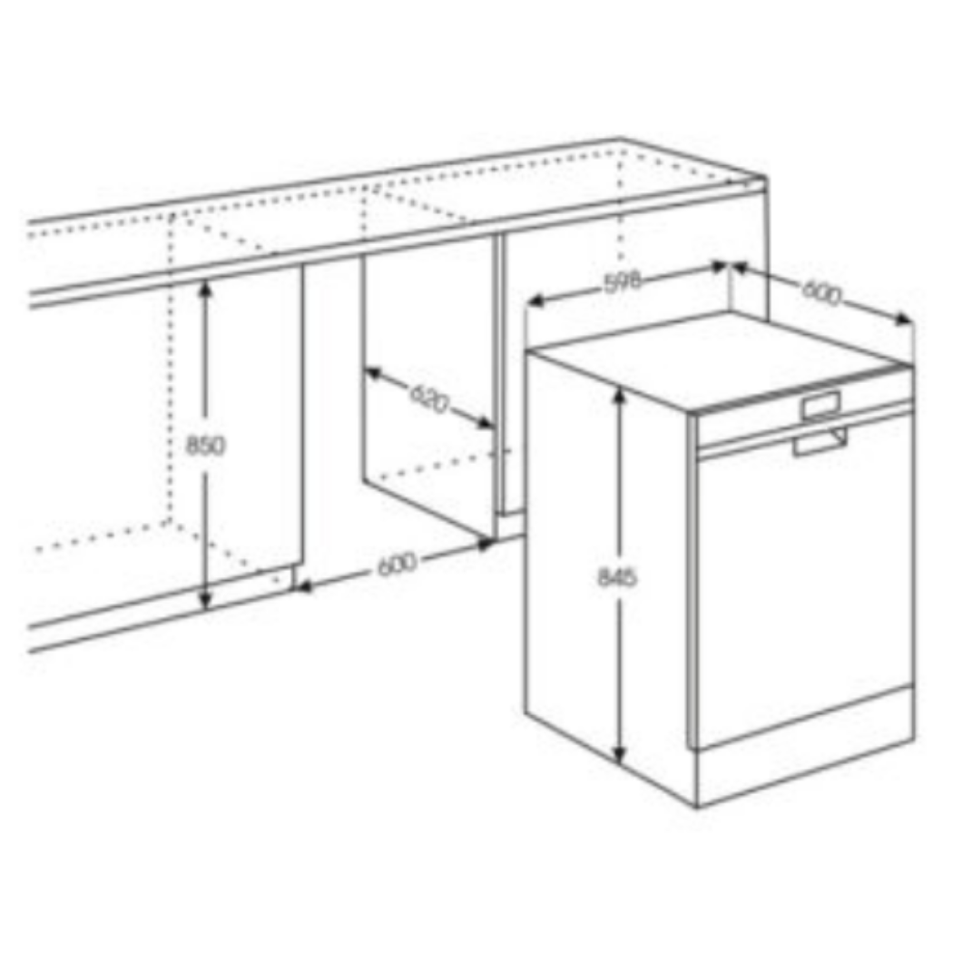 MÁY RỬA CHÉN ĐỘC LẬP BRANDT BDF54DXA - Ảnh 2