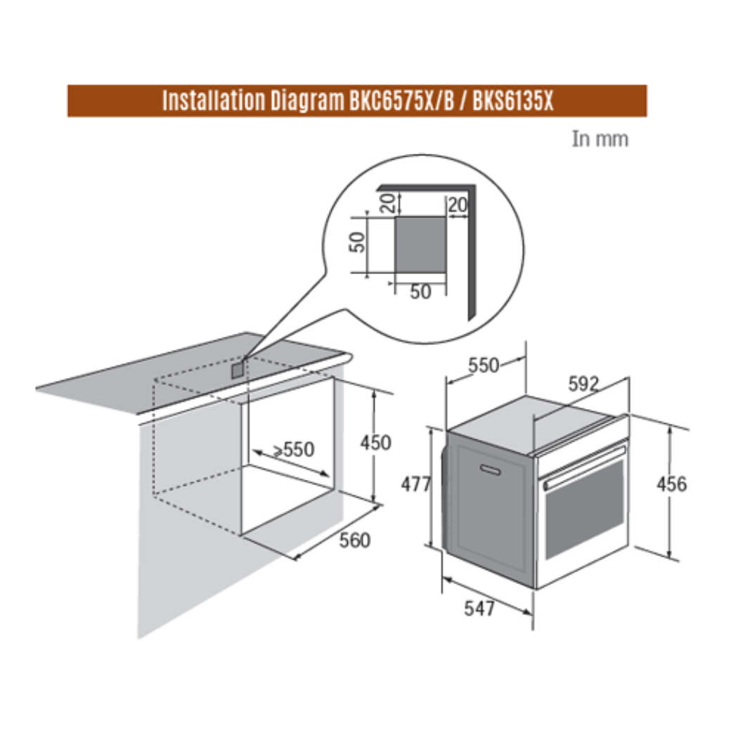LÒ VI SÓNG BRANDT KÈM NƯỚNG BKC6575X - Ảnh 2