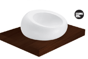 CHẬU RỬA MẶT COTTO - MÀU TRẮNG - C00167