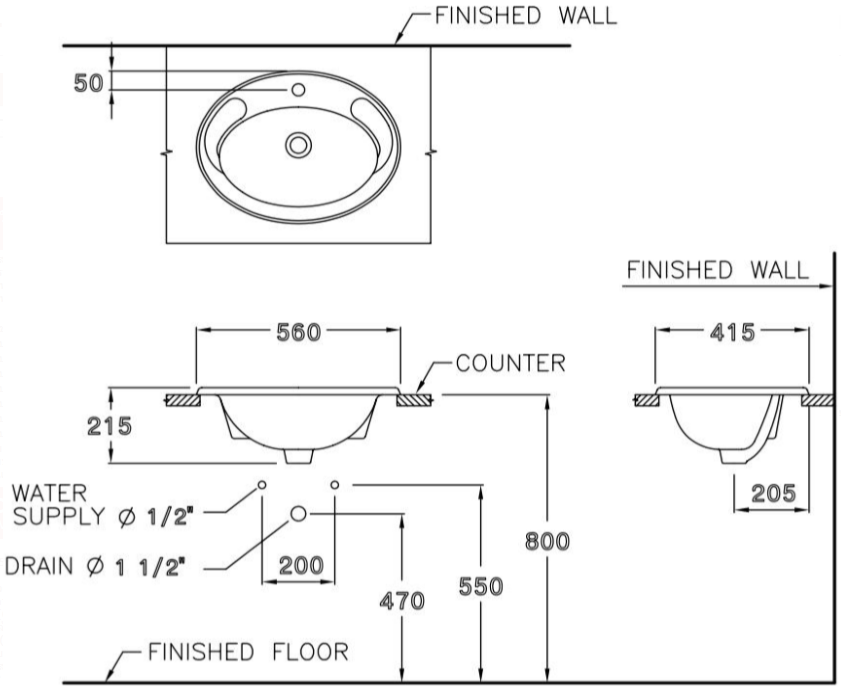 LAVABO ĐẶT BÀN JADE COTTO - C007 - Ảnh 2