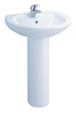 CHẬU RỬA MẶT COTTO - MÀU TRẮNG - C0107/C411