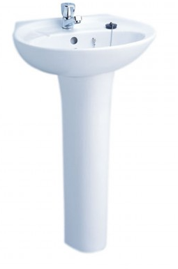 CHẬU RỬA MẶT COTTO - MÀU TRẮNG - C013/C404