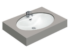 CHẬU RỬA LAVABO COTTO ÂM BÀN C016 - Ảnh 3