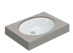 CHẬU RỬA LAVABO ÂM BÀN COTTO DÒNG MARLOW C017