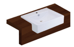 CHẬU RỬA MẶT COTTO - MÀU TRẮNG - C0225