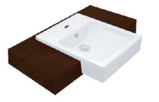 CHẬU RỬA MẶT COTTO - MÀU TRẮNG - C02717