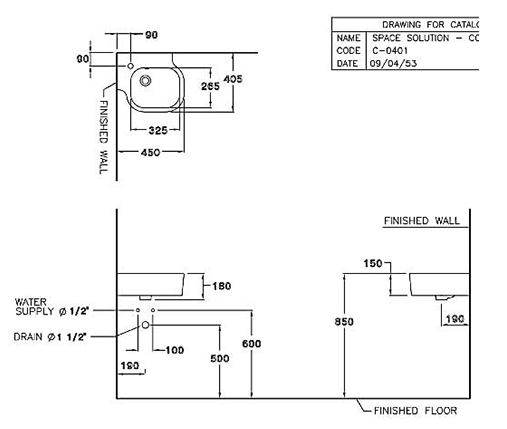 CHẬU RỬA MẶT COTTO - MÀU TRẮNG - C04017 - Ảnh 2