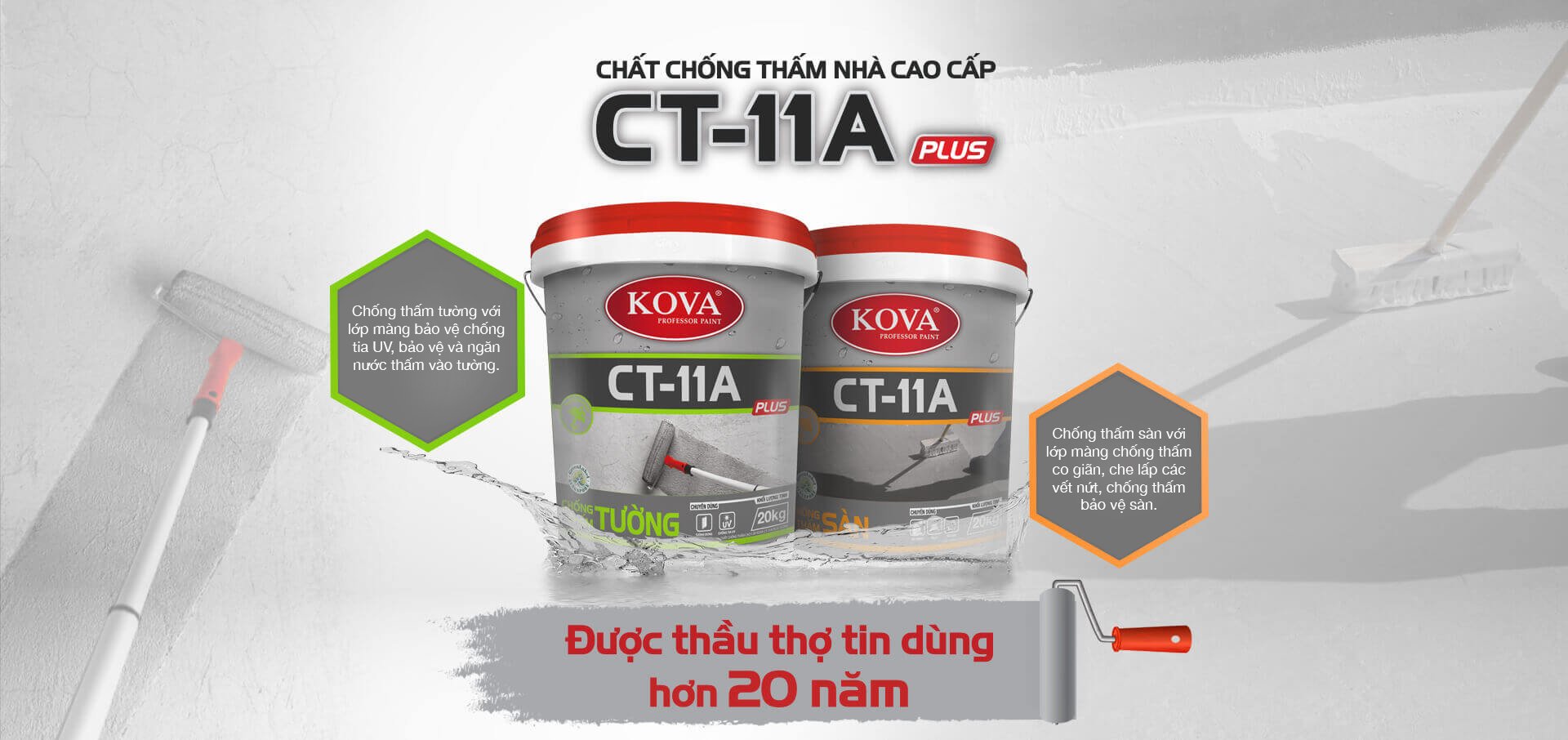 Chất chống thấm cao cấp KOVA CT-11A Plus Sàn - Ảnh 2