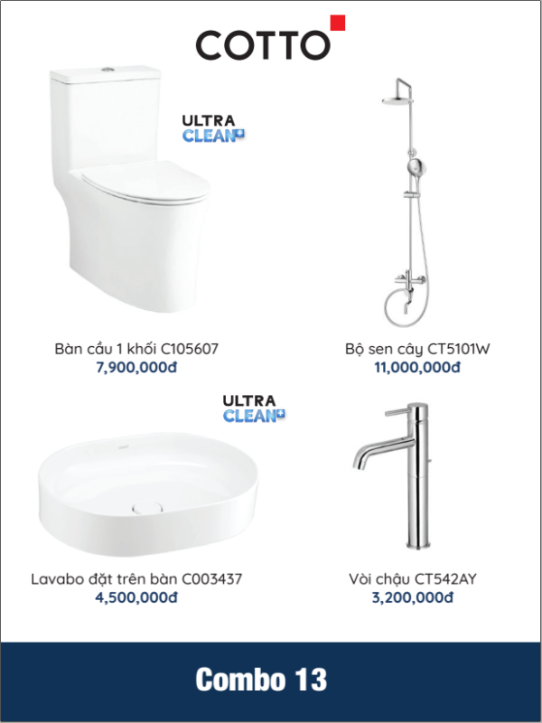 COMBO 14 COTTO: C1142 + C001057 + CT2241W + CT2123A