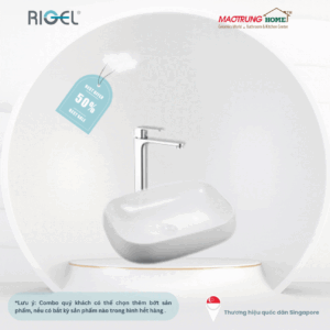 COMBO RIGEL: VÒI CHẬU R-MXB8070 + LAVABO R-LS1077