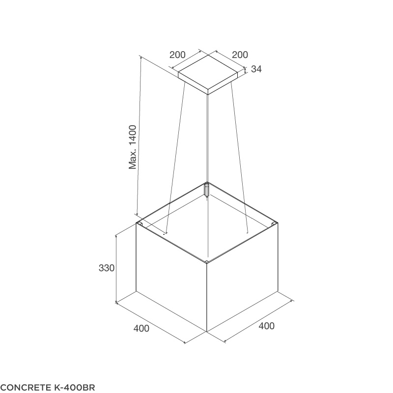 Máy Hút đảo Malloca - CONCRETE K-400BR - Ảnh 2