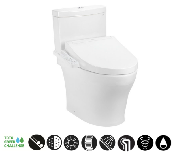 Bồn cầu hai khối, kèm nắp rửa điện tử WASHLET dòng C2 - CS769DRW16