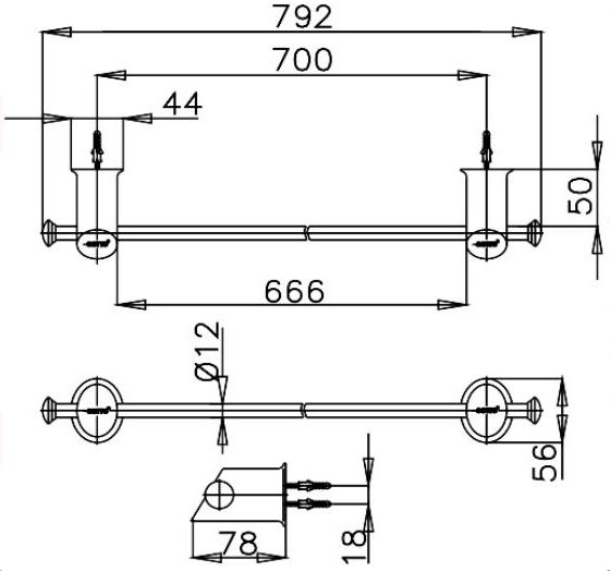 THANH TREO KHĂN 76 cm - CT0013(HM) - Ảnh 2
