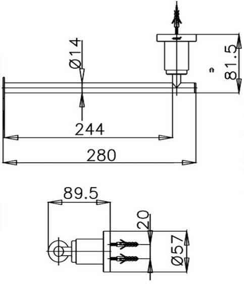THANH TREO KHĂN 28cm - CT0024(HM) - Ảnh 2