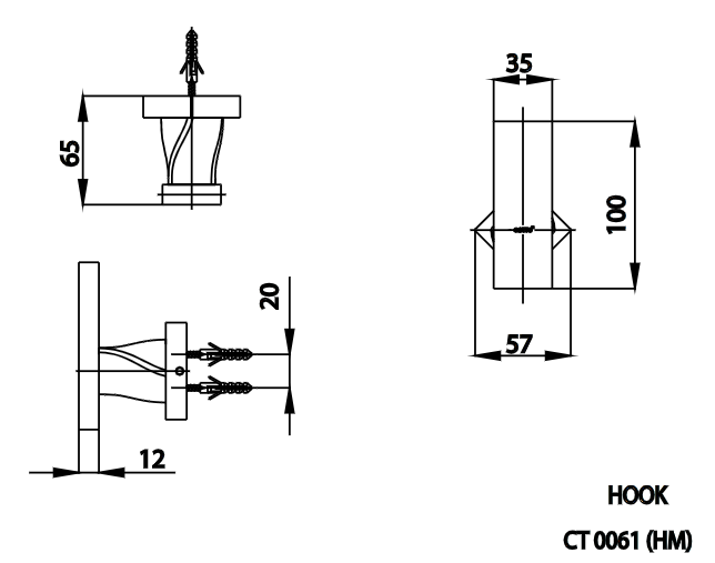 Móc áo Cotto màu đen CT0061#BL(HM) - Ảnh 2