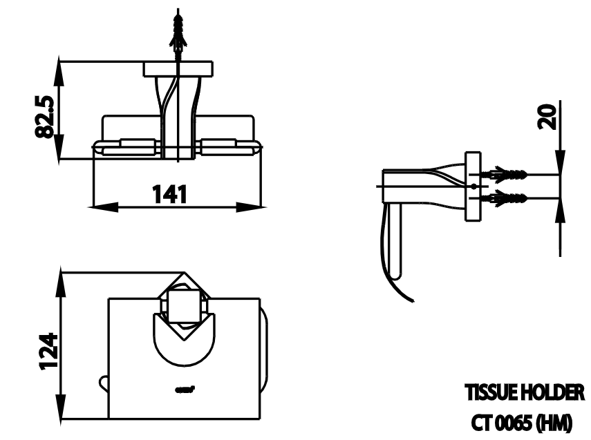 HỘP GIẤY VỆ SINH COTTO - CT0065#BL(HM) - Ảnh 2