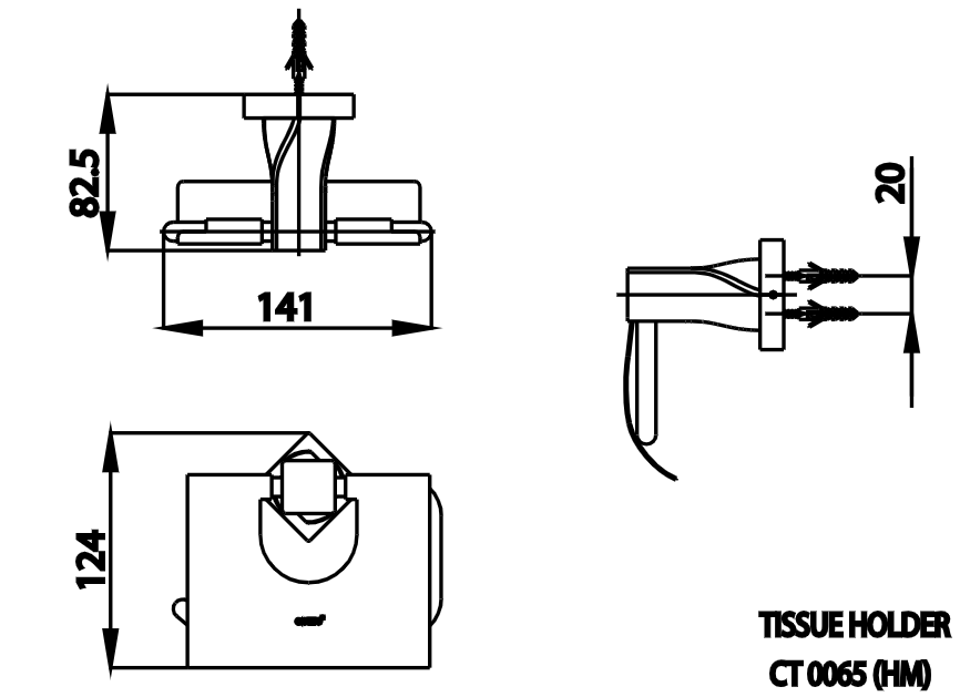HỘP GIẤY VỆ SINH COTTO - CT0065#GR(HM) - Ảnh 2