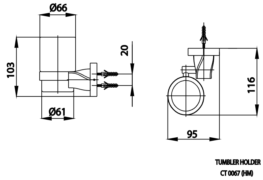 KỆ LY COTTO - CT0067#GR(HM) - Ảnh 2