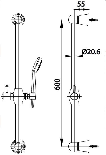 Thanh Trượt Sen COTTO - CT0132 - Ảnh 2