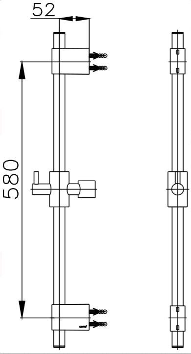 Thanh Trượt Sen COTTO - CT0134 - Ảnh 2