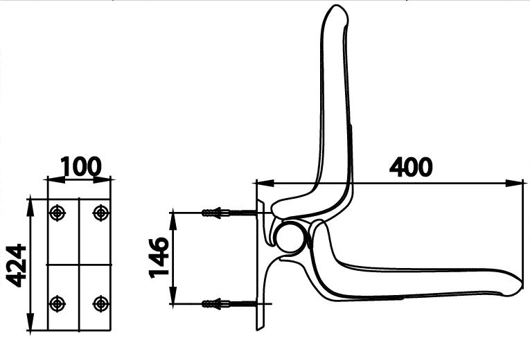 GHẾ NGỒI TẮM - COTTO - CT0184#WH - Ảnh 2