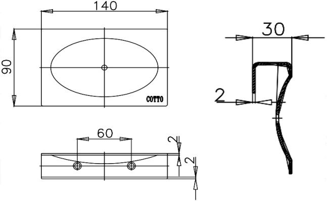 KỆ XÀ PHÒNG COTTO - CT035(HM) - Ảnh 2