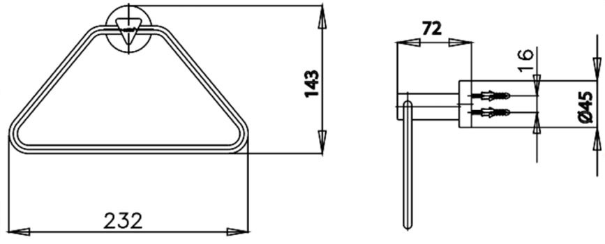 Vòng Treo Khăn COTTO - CT053(HM) - Ảnh 2