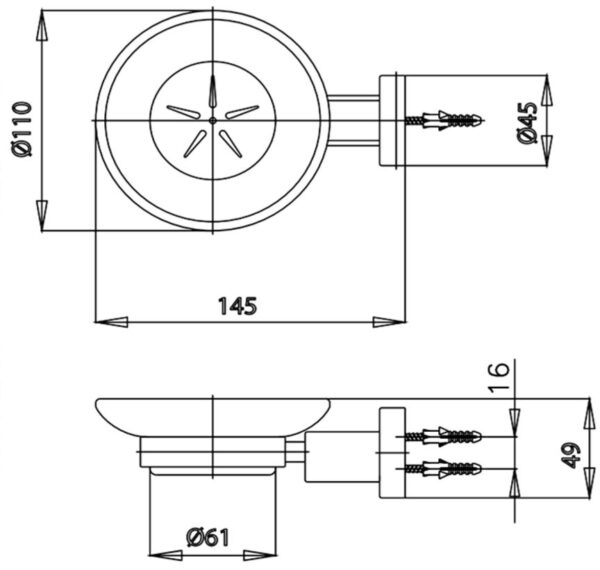 KỆ XÀ PHÒNG COTTO - CT055(HM) - Ảnh 2
