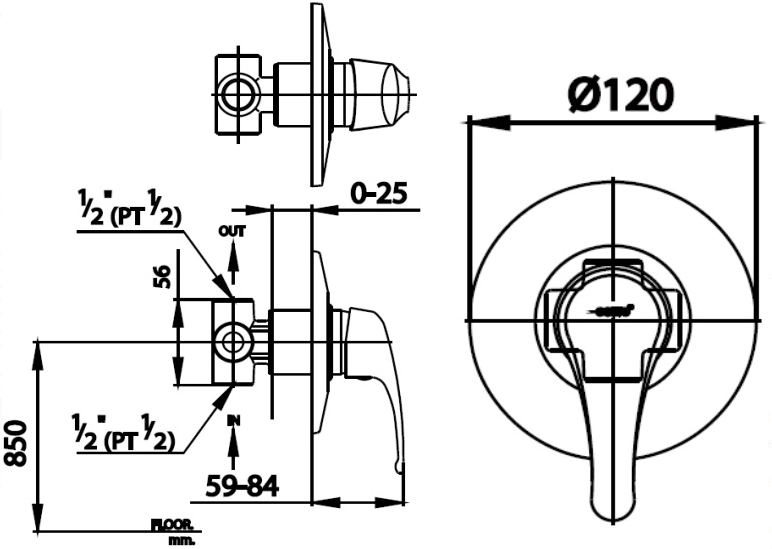 CỦ SEN TẮM COTTO - CT116A - Ảnh 2