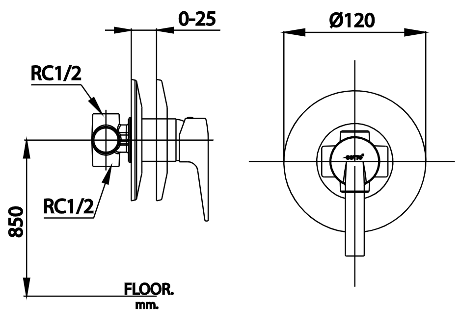 CỦ SEN TẮM COTTO - CT1233A - Ảnh 2