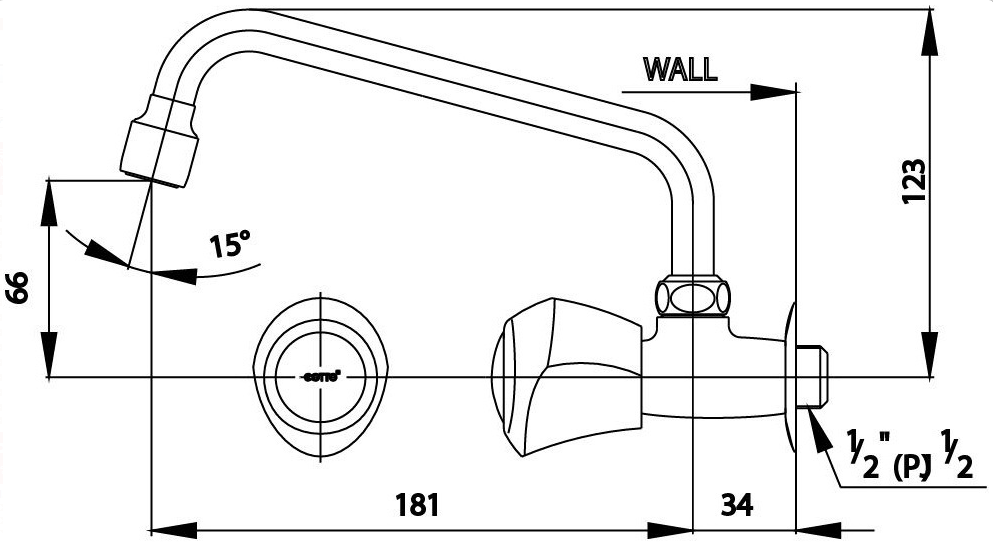 VÒI COTTO - CT180C11(HM) - Ảnh 2