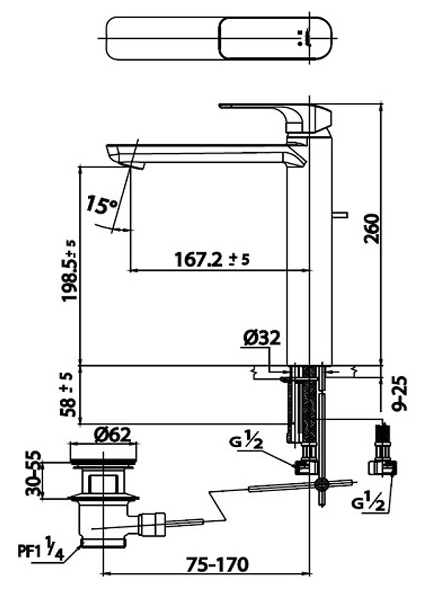 VÒI LAVABO COTTO - CT2124AY#WH - Ảnh 4