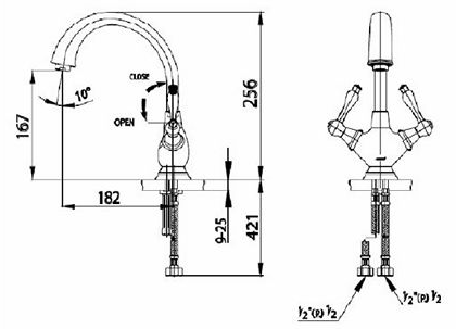 VÒI LAVABO COTTO - CT222C17 - Ảnh 2