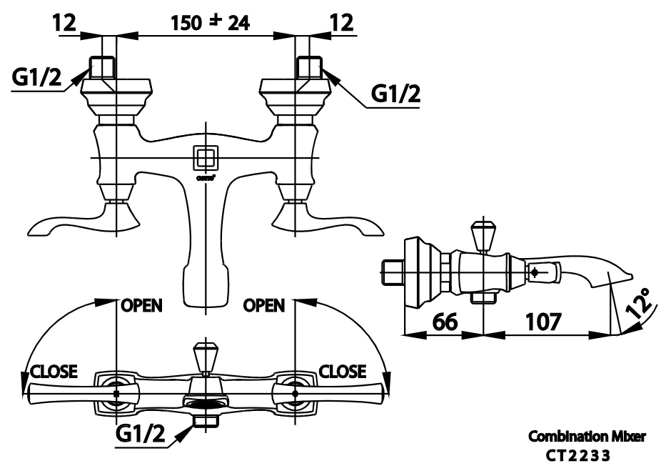 CỦ SEN LAVABO COTTO - CT2233 - Ảnh 2