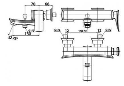 CỦ SEN TẮM COTTO - CT2254A - Ảnh 2