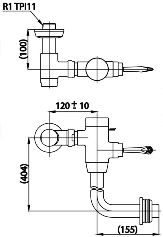 Van xả bàn cầu COTTO - CT457XNL - Ảnh 2
