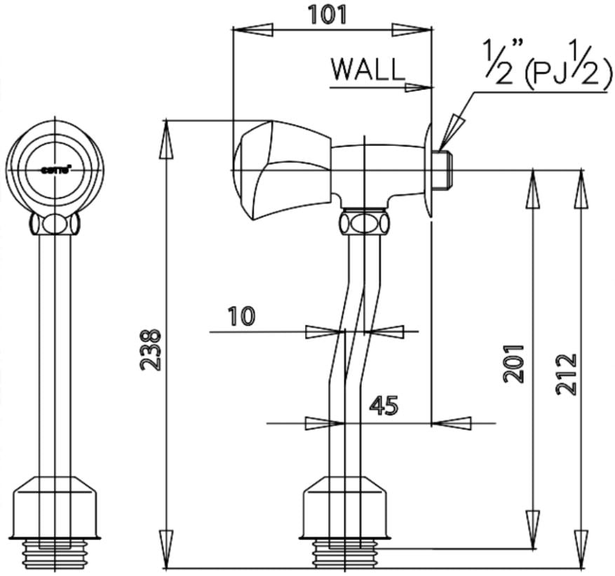 Van Xả Tiểu nam COTTO - CT470C11SS(HM) - Ảnh 2