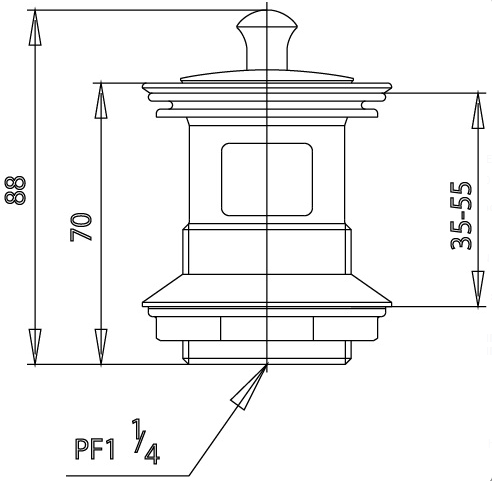 RỐN LAVABO COTTO - CT673(HM) - Ảnh 2