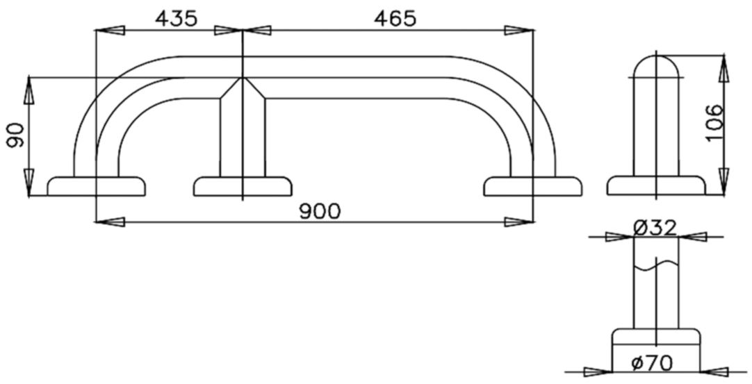 TAY VỊN - COTTO - CT750L90#SA(HM) - Ảnh 2
