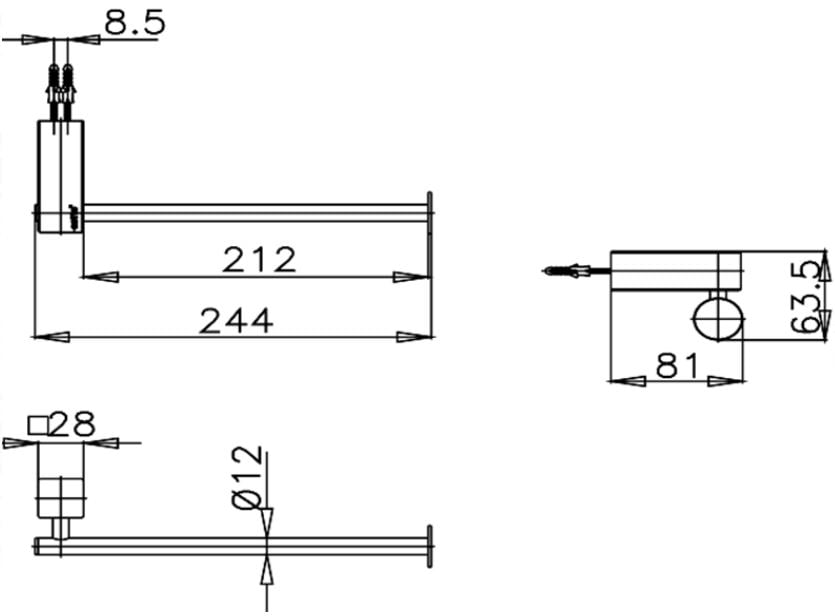 Thanh treo khăn 23CM COTTO - CT883(HM) - Ảnh 2