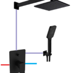 BỘ SEN MƯA 2 CHỨC NĂNG DIVINI MÀU ĐEN DVQ-8602B/DVQ-8602B ARM/DVQ-A80226B/DVQ-S1501B