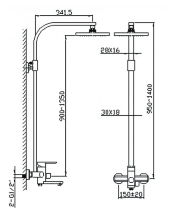 SEN CÂY GẮN TƯỜNG DIVINI MÀU ĐEN DVQ-8903B - Ảnh 2