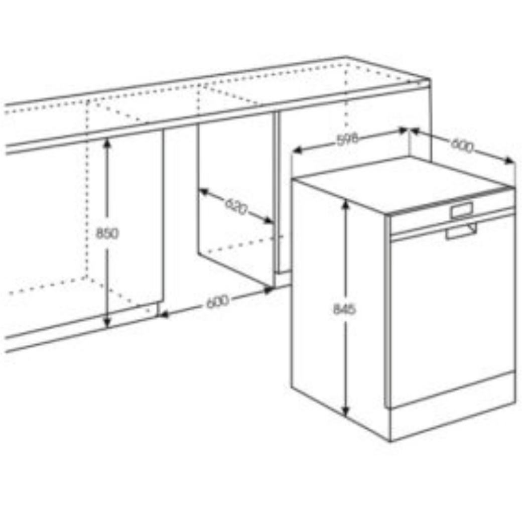 MÁY RỬA CHÉN ÐỘC LẬP BRANDT DWF137DS - Ảnh 4