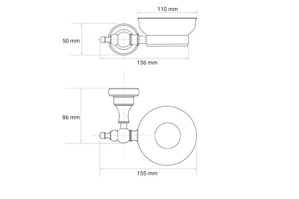 GIÁ ĐỂ XÀ PHÒNG KANLY GCK04B - Ảnh 3